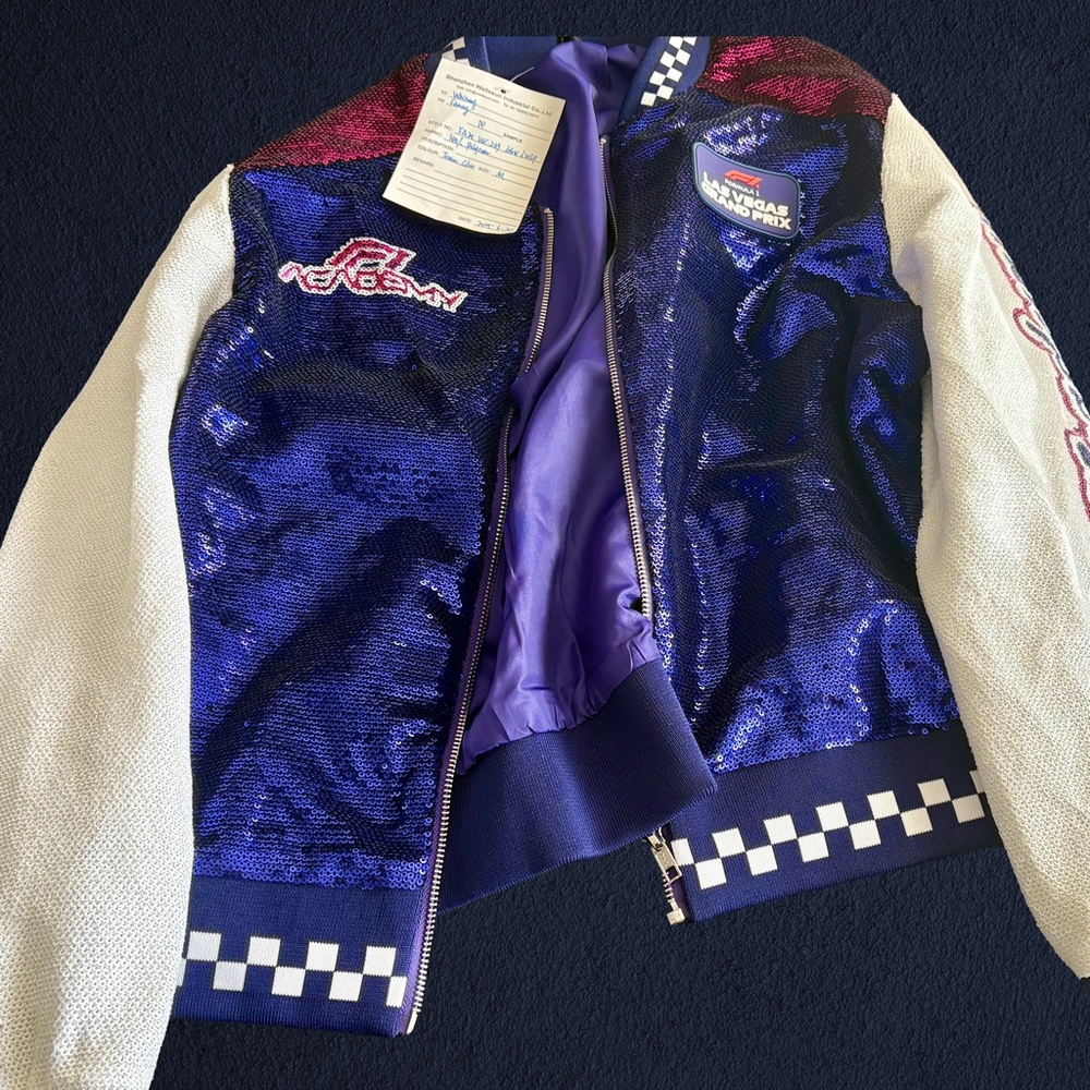 Formula 1 Las Vegas Grand Prix Sequin Bomber Jacket